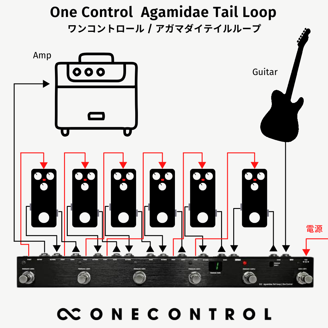 エフェクターAgamidae Tail Loop one control スイッチャー - エフェクター